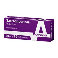 Пантопразол-Акрихин таблетки п/о плен. кишечнораств. 40мг 30шт миниатюра фото №3