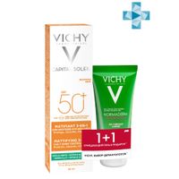 Набор уход за проблемной кожей Capital Soleil Vichy/Виши: Уход матирующий SPF50+ 50мл+Гель Normaderm Phytosolution 50мл