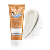 Эмульсия солнцезащитная детская Wet Skin SPF50+ Capital Soleil Vichy/Виши 200мл миниатюра фото №4