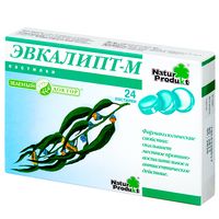Эвкалипт-М Зеленый доктор пастилки для рассасывания 24шт