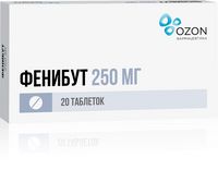 Фенибут таблетки 250мг 20шт