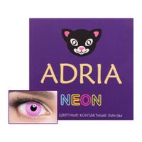 Линзы контактные цветные Adria/Адриа Neon (8.6/0.00) Pink 2шт