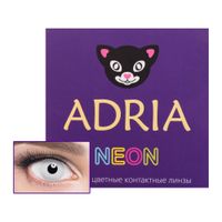 Линзы контактные цветные Adria/Адриа Neon (8.6/-8.50) White 2шт