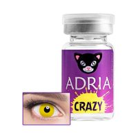 Линзы контактные цветные Adria/Адриа Crazy vial (8.6/-0.00) Solid yellow