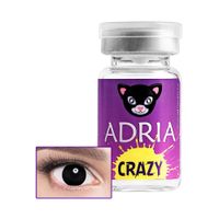 Линзы контактные цветные Adria/Адриа Crazy vial (8.6/-0.00) Black out