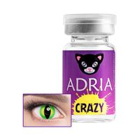 Линзы контактные цветные Adria/Адриа Crazy vial (8.6/-0.00) Green banshee