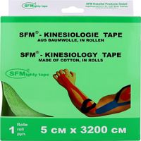 Тейп кинезиологический на хлопковой основе в рулоне зеленый SFM-Plaster 5см х 3200см миниатюра фото №6