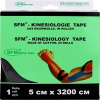 Тейп кинезиологический на хлопковой основе в рулоне черный SFM-Plaster 5см х 3200см миниатюра фото №3
