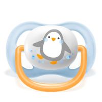 Соска-пустышка силиконовая ортодонтическая с футляром 0-6 мес. Ultra Air Philips Avent 2шт (SCF080/05) миниатюра фото №4