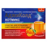 АджиКолд Хотмикс апельсин порошок для приг. раствора для приема вн. 5шт миниатюра фото №2