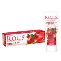 Паста зубная для подростков от 8 до 18 лет R.O.C.S./РОКС Teens Земляника 74г миниатюра фото №2