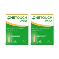 2Х Тест-полоски Verio OneTouch/УанТач 100шт 2Х Тест-полоски Verio OneTouch/УанТач 100шт