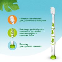 Щетка зубная супермягкая для детей 2-9 For kids Colgate/Колгейт миниатюра фото №9