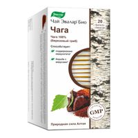 Чай Био чага Эвалар фильтр-пакеты 1,5г 20шт