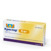 Крестор таблетки п/о плен. 5мг 28шт миниатюра фото №3