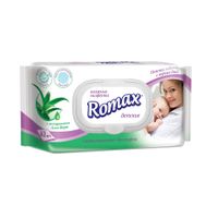 Салфетки влажные с экстрактом алоэ детские Romax/Ромакс 63шт