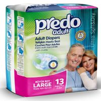 Подгузники для взрослых Adult Predo/Предо 13шт р.L