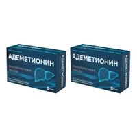 2Х Адеметионин таблетки кишечнорастворимые п/о плен. 400мг 40шт