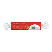Аскорбинка с глюкозой и сахаром вкус клубника таблетки жевательные 3г 10шт