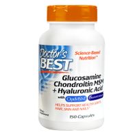 Глюкозамин, хондроитин, МСМ+Гиалуроновая кислота Doctor's Best/Доктор Бэст капсулы 110мг 150шт