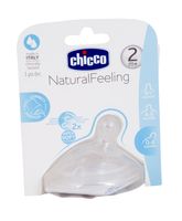 Соска силиконовая средний поток от 2 мес. Natural Feeling Chicco/Чикко