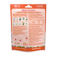 Альпийская карамель с медом и витамином С апельсин детские Alpine Caramel леденцы пак. 75г миниатюра фото №2