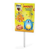 Иммунити клубника для взрослых и детей с 3+ лет iHerz/АйХерц леденцы 6,5г 50шт миниатюра фото №2