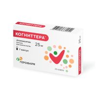 Когниттера капсулы 25мг 7шт