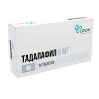 Тадалафил таблетки п/о плен. 5мг 14шт