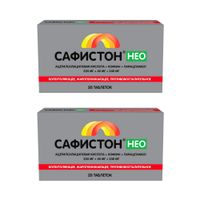 2Х Сафистон Нео таблетки 320мг+40мг+240мг 20шт