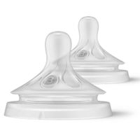Соска силиконовая со средним потоком с 1 мес. Natural Response Philips Avent 2шт (SCY963/02) миниатюра фото №2