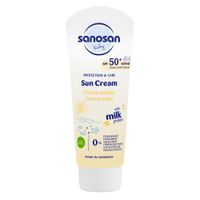 Крем солнцезащитный для детей с рождения SPF50+ Baby Sanosan/Саносан 75мл миниатюра Крем солнцезащитный для детей с рождения SPF50+ Baby Sanosan/Саносан 75мл миниатюра