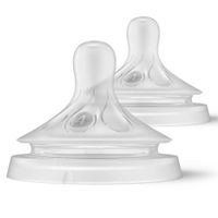 Соска силиконовая со средним потоком с 3 мес. Natural Response Philips Avent 2шт (SCY964/02) миниатюра фото №3