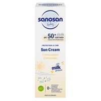Крем солнцезащитный для детей с рождения SPF50+ Baby Sanosan/Саносан 75мл миниатюра фото №3 Крем солнцезащитный для детей с рождения SPF50+ Baby Sanosan/Саносан 75мл миниатюра фото №3