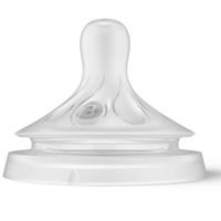 Соска силиконовая со средним потоком с 1 мес. Natural Response Philips Avent 2шт (SCY963/02) миниатюра фото №3