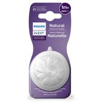 Соска силиконовая со средним потоком с 1 мес. Natural Response Philips Avent 2шт (SCY963/02) миниатюра фото №4