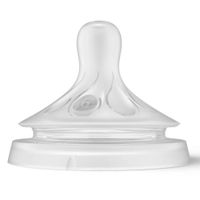 Соска силиконовая для густых жидкостей с 6 мес. Natural Response Philips Avent 2шт (SCY966/02) миниатюра фото №4
