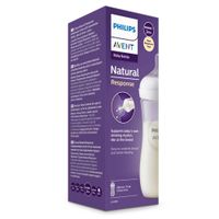 Бутылочка из полипропилена с силиконовой соской средний поток 3 мес. Anti-colic Natural Response Philips Avent 330мл (SCY906/01) миниатюра фото №4