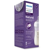 Бутылочка из полипропилена с силиконовой соской средний поток 1 мес. Natural Response Philips Avent 260мл (SCY903/01) миниатюра фото №2