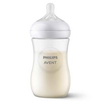 Бутылочка из полипропилена с силиконовой соской средний поток 1 мес. Natural Response Philips Avent 260мл (SCY903/01) миниатюра фото №4