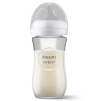 Бутылочка из стекла с силиконовой соской средний поток с 1 мес. Anti-colic Natural Response Philips Avent 240мл (SCY933/01) миниатюра фото №4