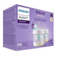 Бутылочка из полипропилена с силиконовой соской медленный поток Anti-colic Natural Response Philips Avent 125мл 2шт (SCY670/02) миниатюра фото №7