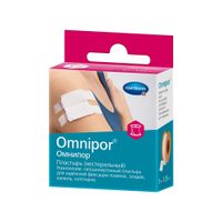 Пластырь гипоаллергенный из нетканого материала белый Omnipor/Омнипор 5мх1,25см