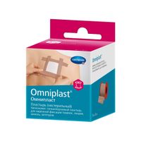 Пластырь из текстильной ткани телесный Omniplast/Омнипласт 5м х 5см