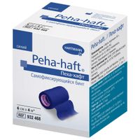 Бинт самофиксирующийся эластичный синий Peha-haft/Пеха-хафт 6см х 4м
