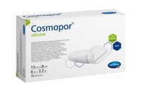 Повязка стерильная пластырного типа с контактным слоем Cosmopor Silicone/Космопор Силикон 15х8см 10шт миниатюра фото №2