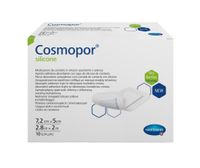 Повязка стерильная пластырного типа с контактным слоем Cosmopor Silicone/Космопор Силикон 7,2х5см 10шт
