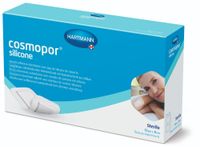 Повязка стерильная пластырного типа с контактным слоем из силикона Cosmopor Silicone/Космопор Силикон 15х8см 5шт миниатюра фото №2