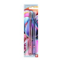 Щетка зубная ультрамягкая для взрослых Colorful Curls Curaprox/Курапрокс 2шт (CS5460/2)