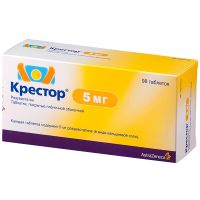 Крестор таблетки п/о плен. 5мг 98шт